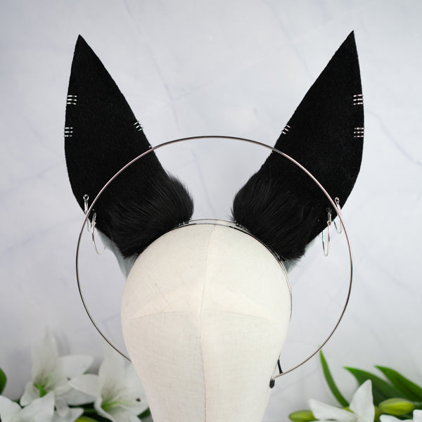 Anubis inspired ears (Silver jewelry)