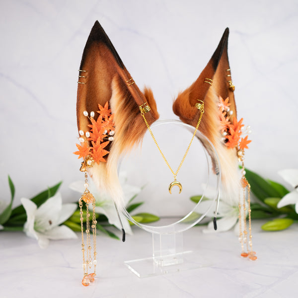 Autumn kitsune ears