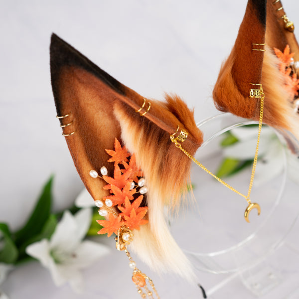 Autumn kitsune ears
