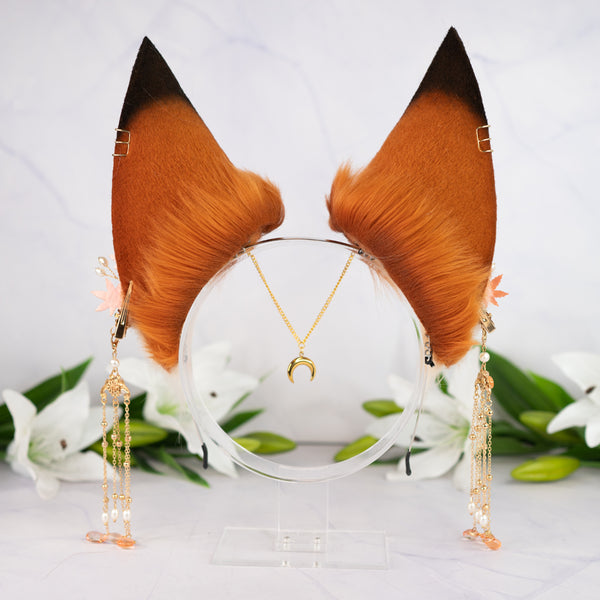 Autumn kitsune ears