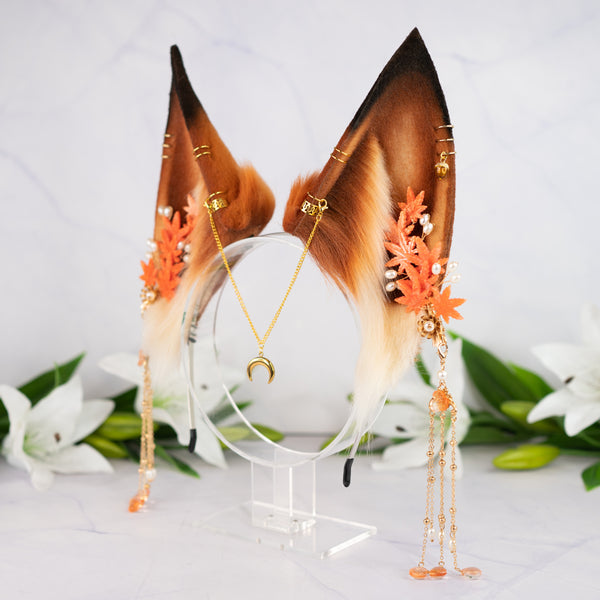 Autumn kitsune ears