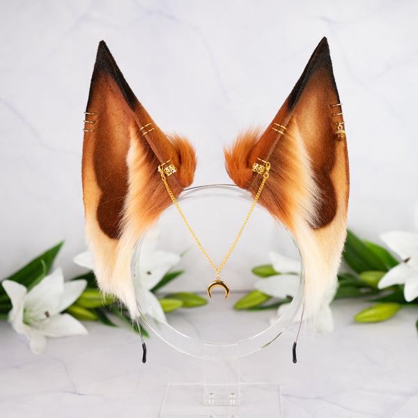 Autumn kitsune ears
