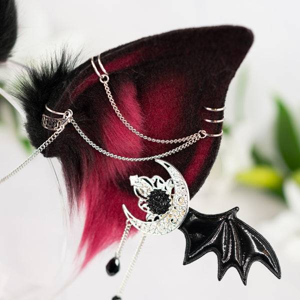 Crimson Goth bat ears