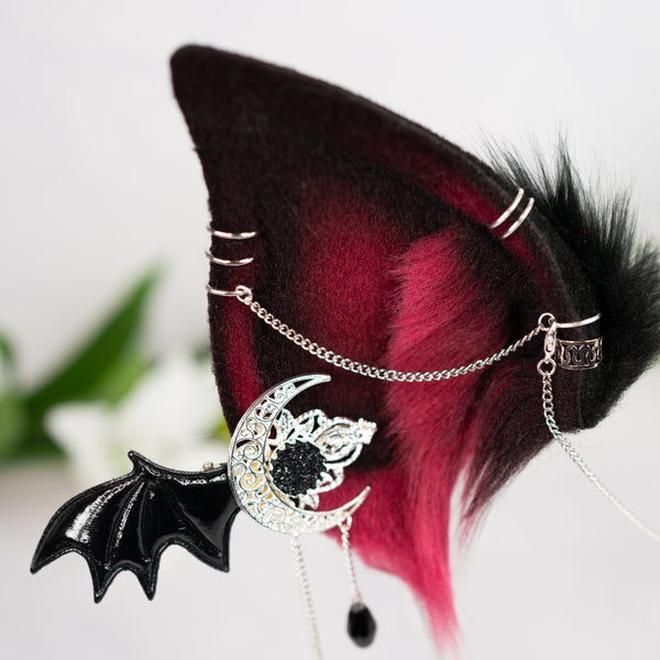 Crimson Goth bat ears