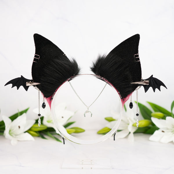 Crimson Goth bat ears