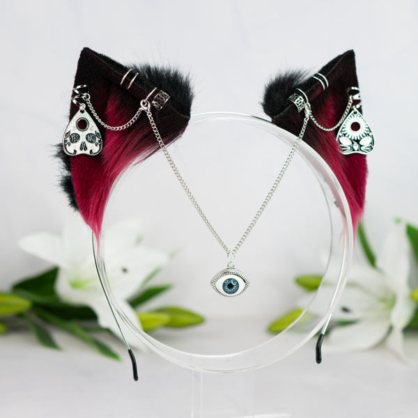 Bewitched vision kitten (Crimson / silver)
