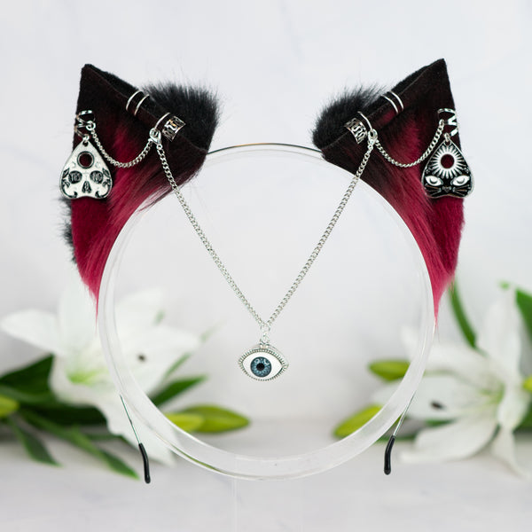 Bewitched vision kitten (Crimson / silver)