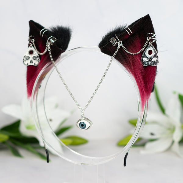 Bewitched vision kitten (Crimson / silver)