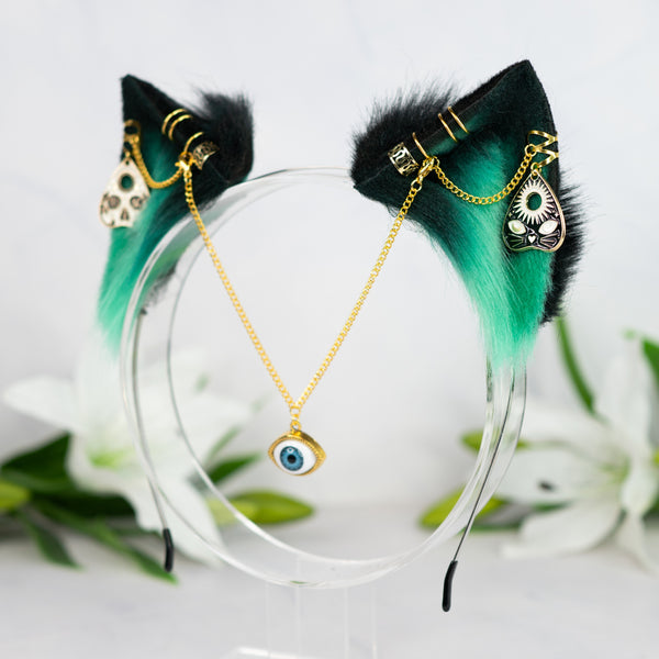 Bewitched vision kitten (Green / gold)