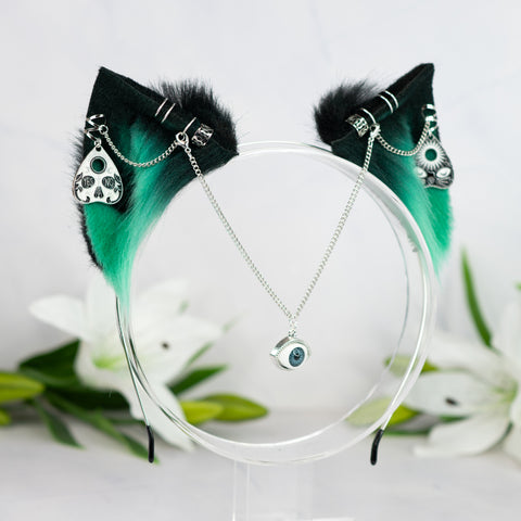 Bewitched vision kitten (Green / silver)