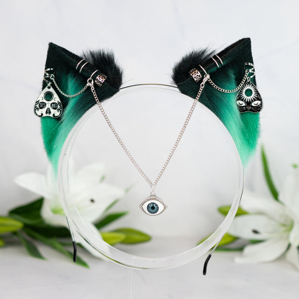 Bewitched vision kitten (Green / silver)