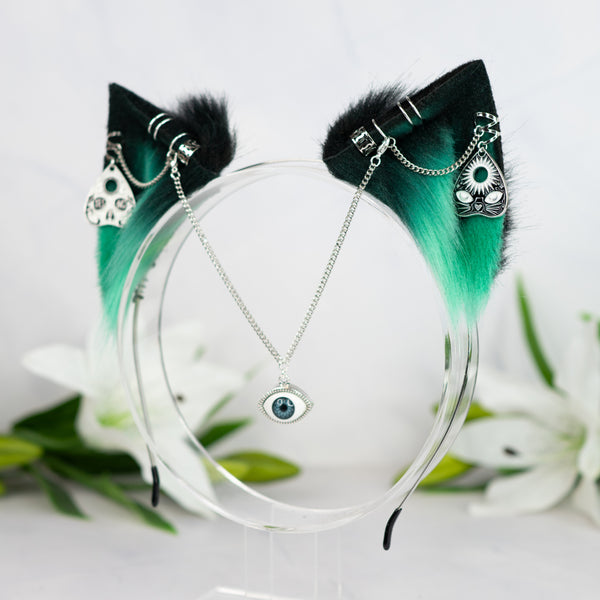 Bewitched vision kitten (Green / silver)