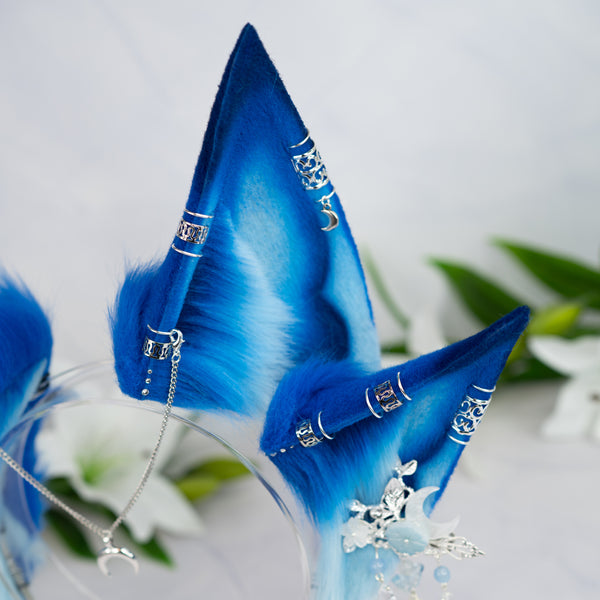 Blue Moon kitsune goddess