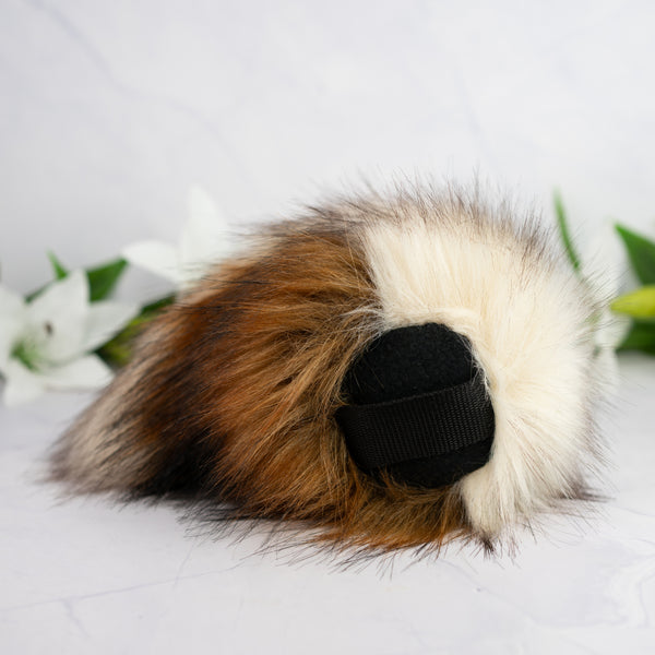 Bunny/Deer tail (reddish brown/beige)