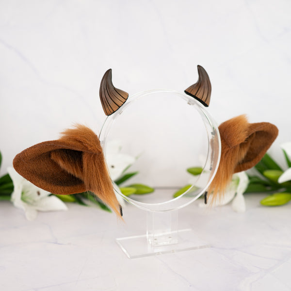 Brown cow ears