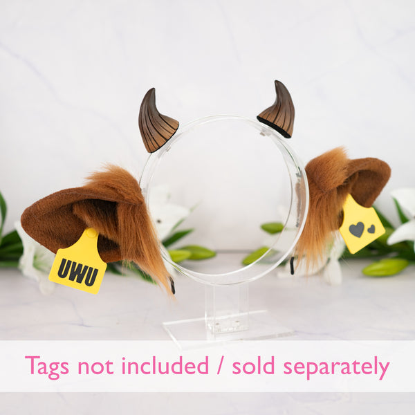 Brown cow ears