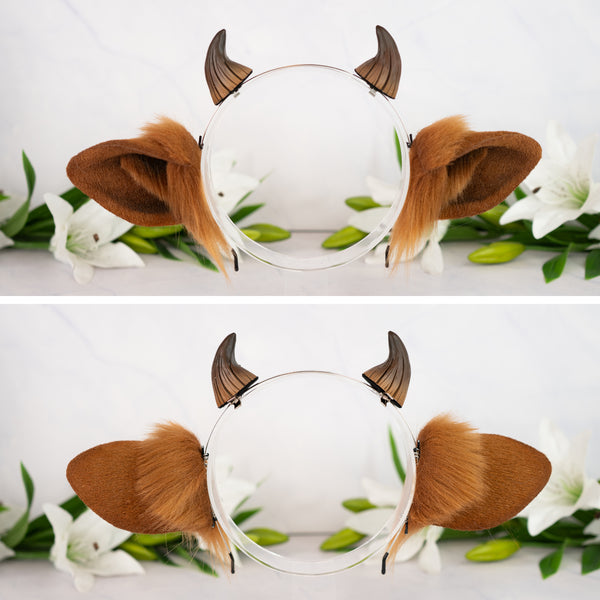 Brown cow ears