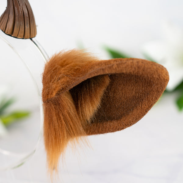 Brown cow ears