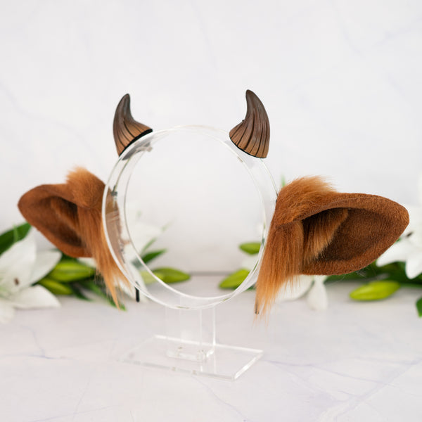 Brown cow ears