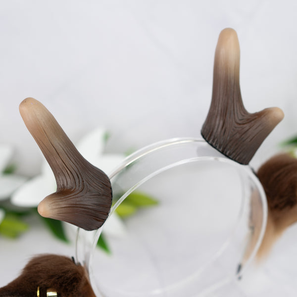 Deer ears with antlers and piercings