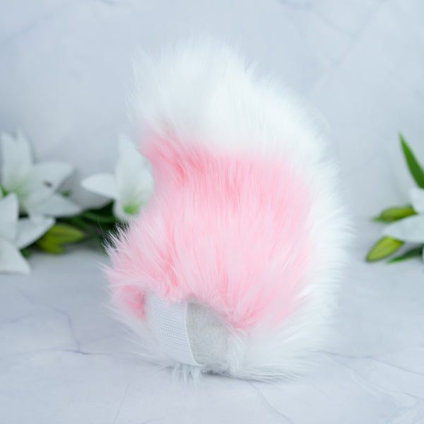 Bunny/Deer tail (pink/white)