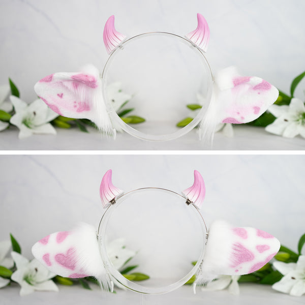 Classic cow ears -Pink (1)