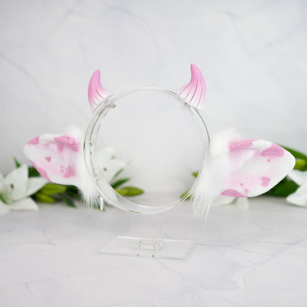 Classic cow ears -Pink (1)