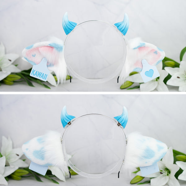 Classic cow ears - Blue