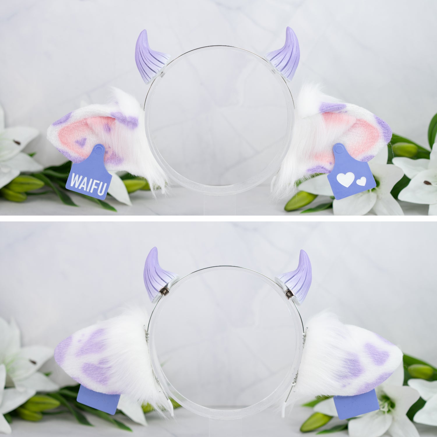 On sale Lavender Cow Ears