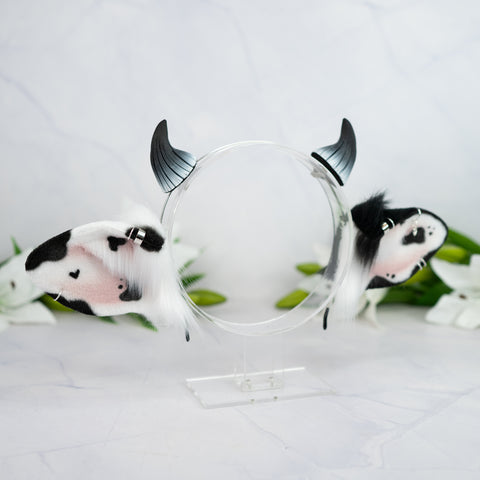 Classic cow ears - Mismatched with Piercings (1)
