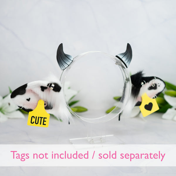 Classic cow ears - Mismatched with Piercings (1)