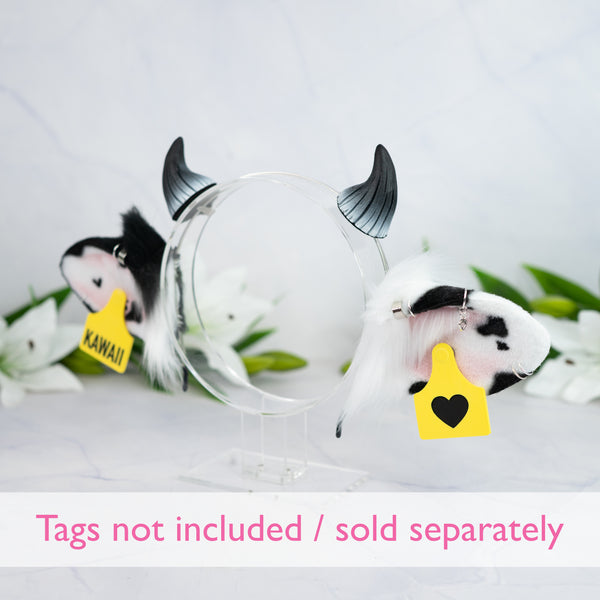Classic cow ears - Mismatched with Piercings (1)