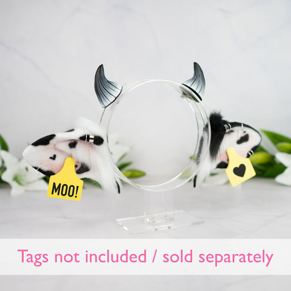 Classic cow ears - Mismatched with Piercings (1)