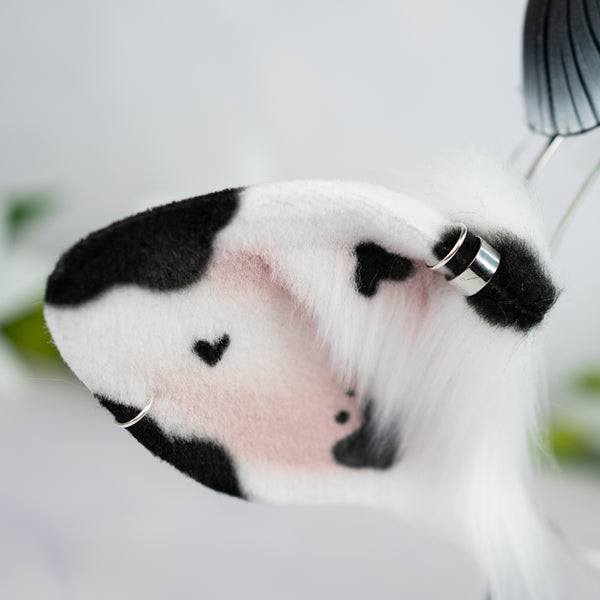 Classic cow ears - Mismatched with Piercings (1)