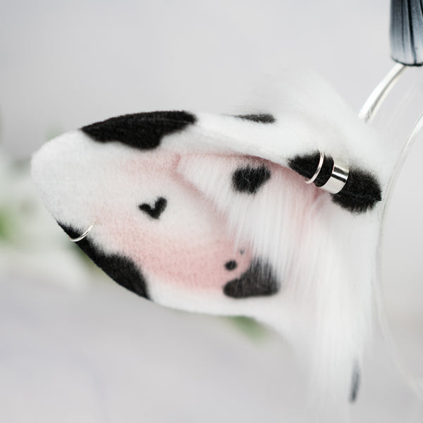 Classic cow ears - Mismatched with Piercings (1)