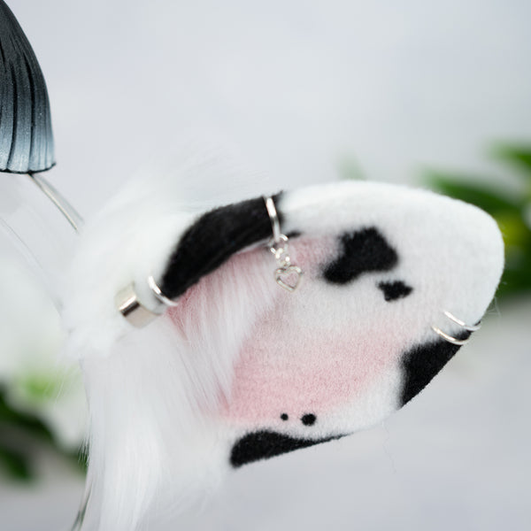 Classic cow ears - Mismatched with Piercings (1)