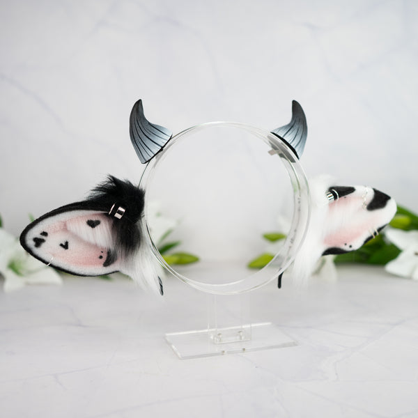 Classic cow ears - Mismatched with Piercings (2)