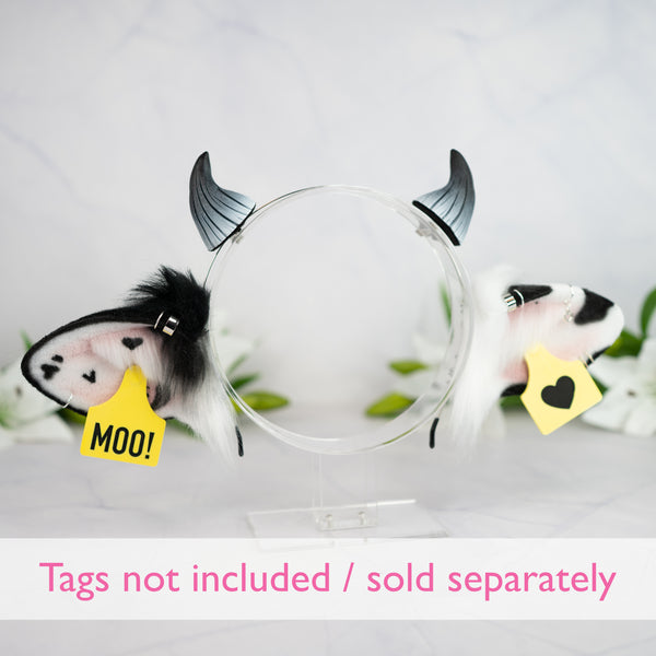 Classic cow ears - Mismatched with Piercings (2)