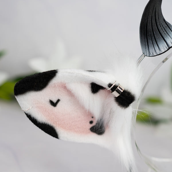 Classic cow ears - Mismatched with Piercings (2)