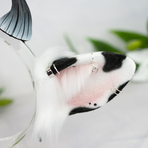 Classic cow ears - Mismatched with Piercings (2)