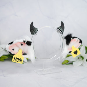 Classic cow ears (Mismatched) with Piercings