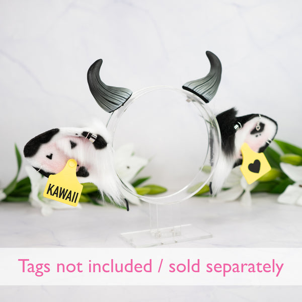 Classic cow ears - Mismatched (Big Horns)