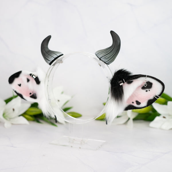 Classic cow ears - Mismatched (Big Horns)
