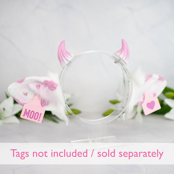 Classic cow ears -Pink (2)