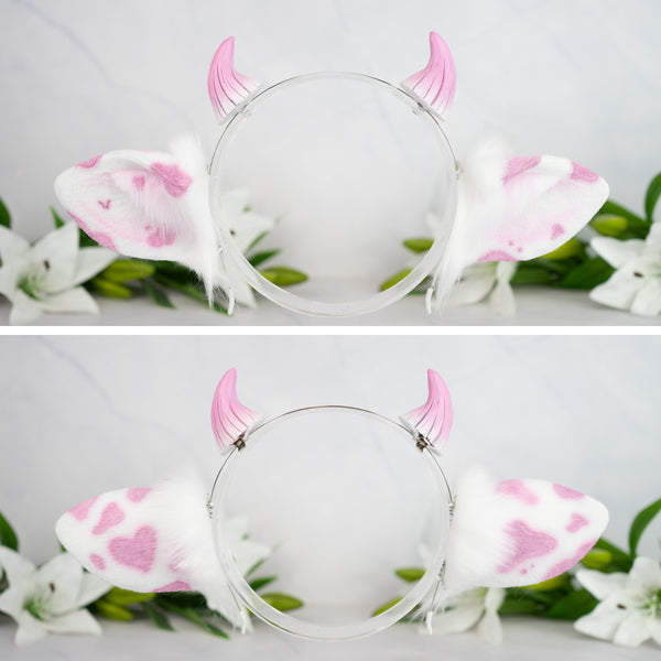 Classic cow ears -Pink (2)