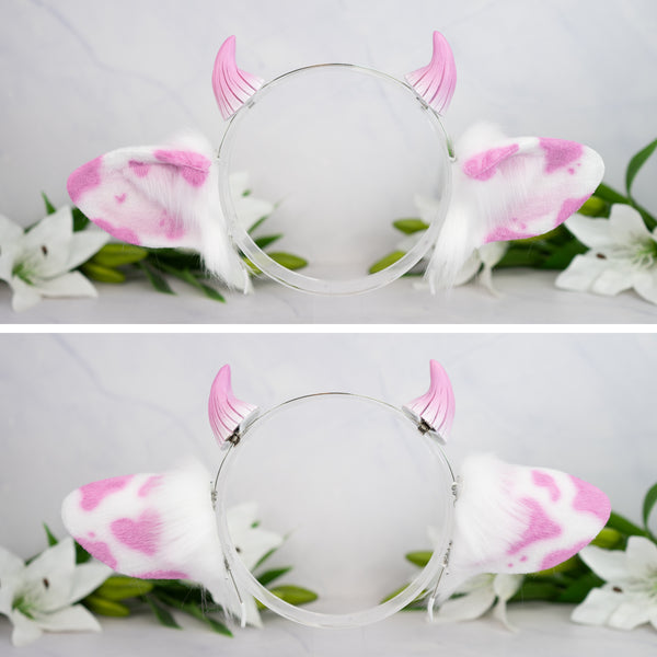 Classic cow ears -Pink