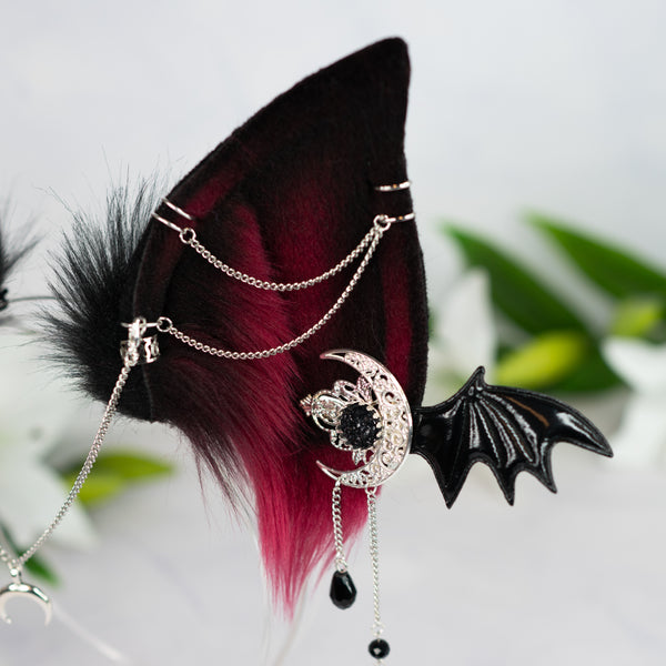 Crimson Goth bat ears