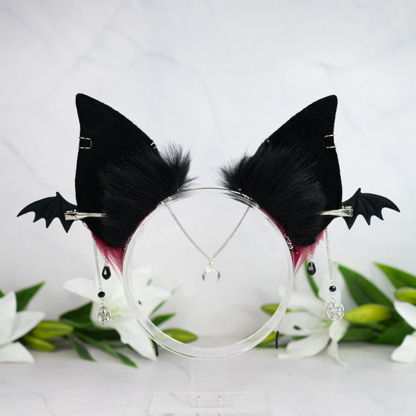 Crimson Goth bat ears