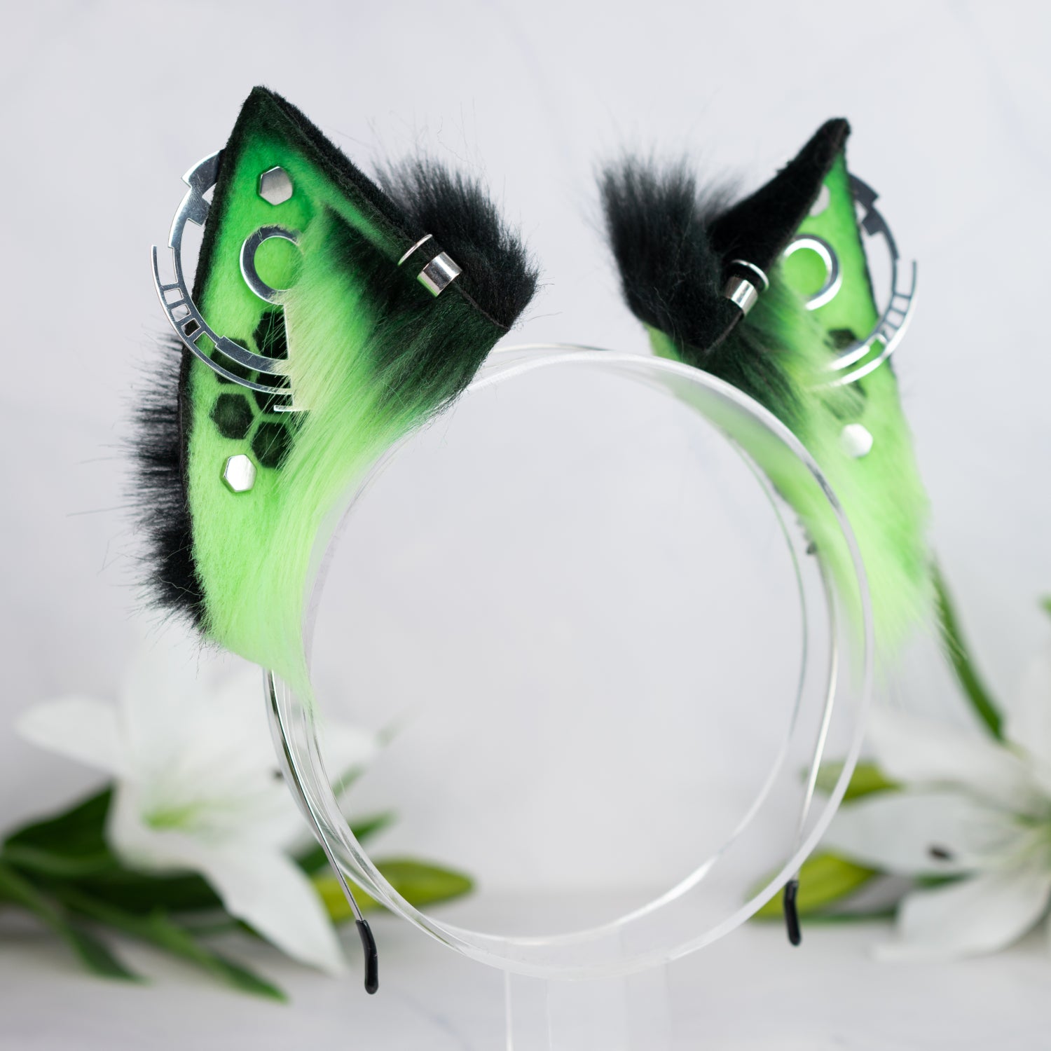 Cypurr cat ears (UV green)