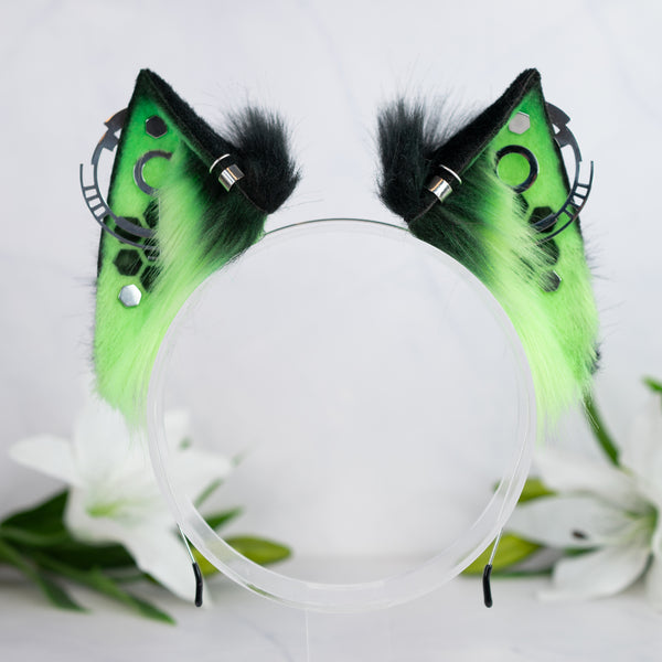 Cypurr cat ears (UV green)